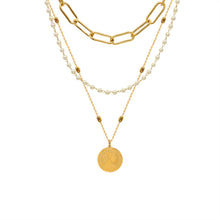 Faux Pearl Layered Necklace