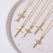 Zircon Cross Necklace