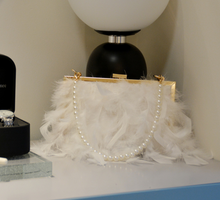 Luxy Moon Feather Clutch