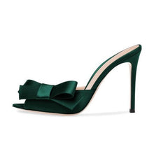 Bow Stiletto Mules