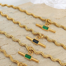 Glass Cone Pendant Necklace