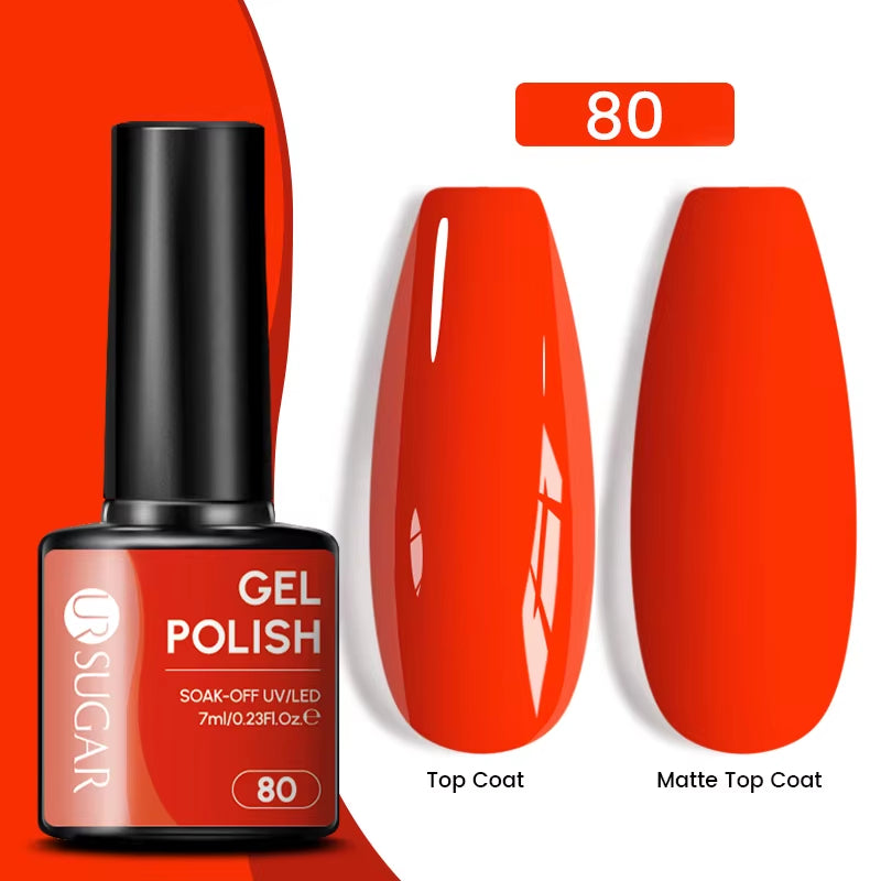 7Ml Champagne Gold Sequins Gel Nail Polish Bright Sparkling Glitter French Semi Permanent Nail Painting UV Gel