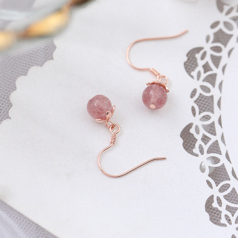 Strawberry Crystal Earrings