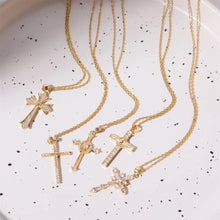 Zircon Cross Necklace