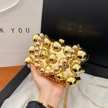 Pearl Chain Mini Lipstick Bag