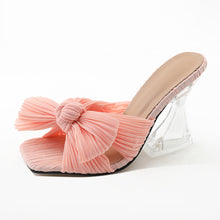 Satin Sculpted-Heel Sandals