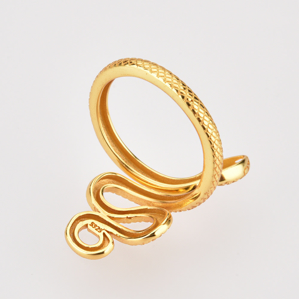 Sterling Silver Snake Ring