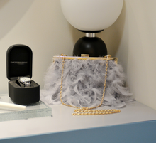 Luxy Moon Feather Clutch