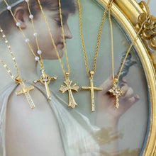 Zircon Cross Necklace