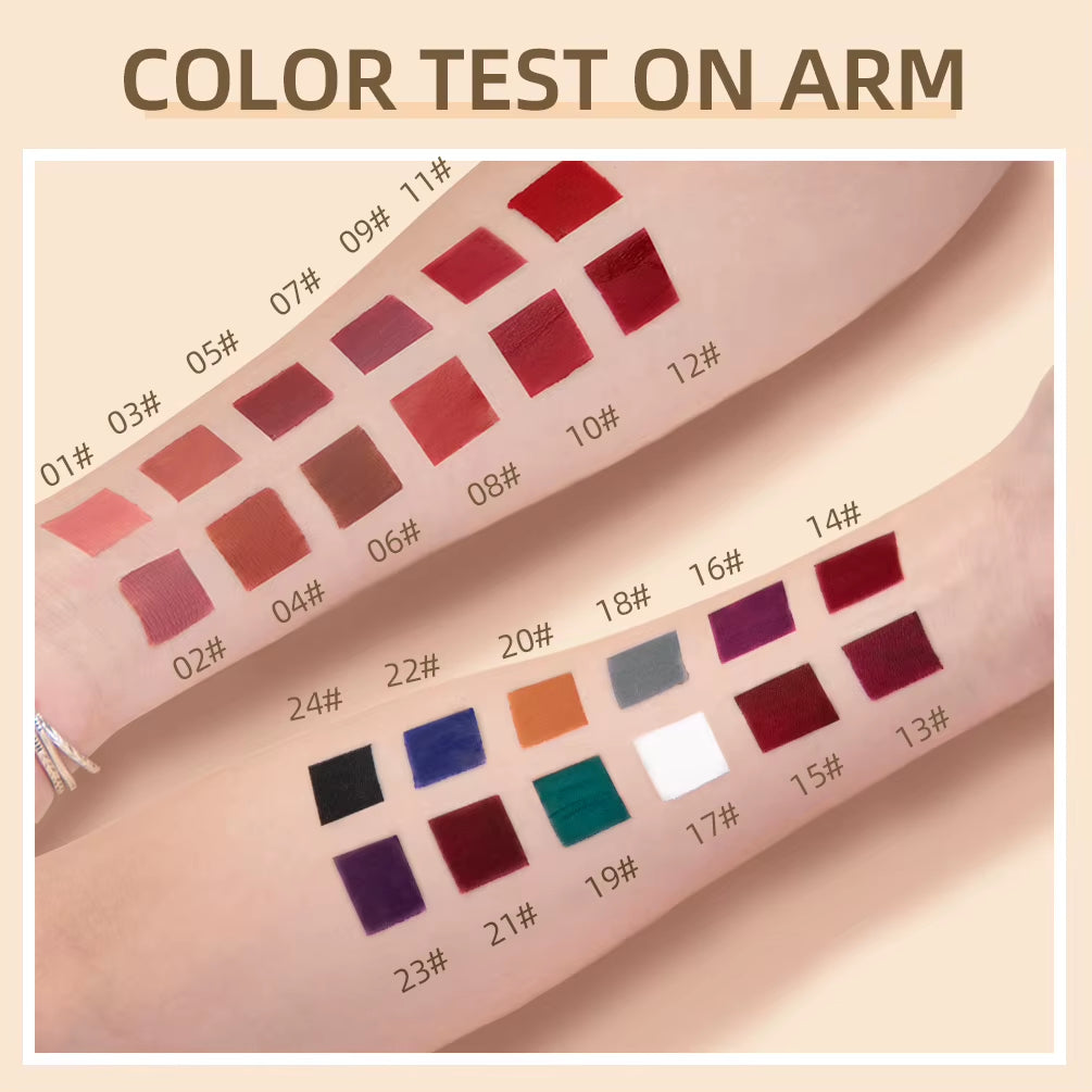 Matte Liquid Lipstick Waterproof Long Lasting Lip Gloss Velvet Mate Nude Red Tint Tube Lipsticks Lipgloss Makeup Cosmetic