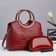 Snakeskin-Print Handbag Set
