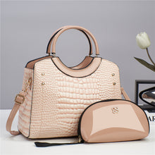 Snakeskin-Print Handbag Set