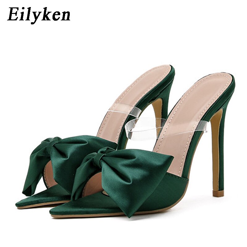 Bow Pointed-Toe Mules
