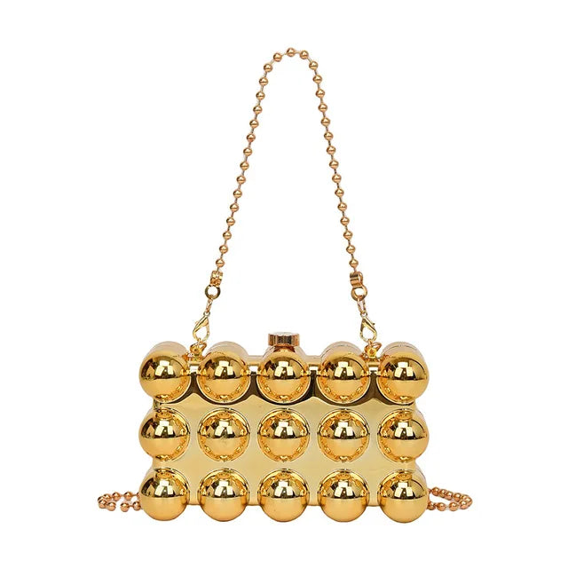 Pearl Chain Mini Lipstick Bag