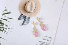 Golden Leaf Drop Earrings