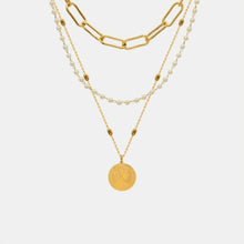 Faux Pearl Layered Necklace