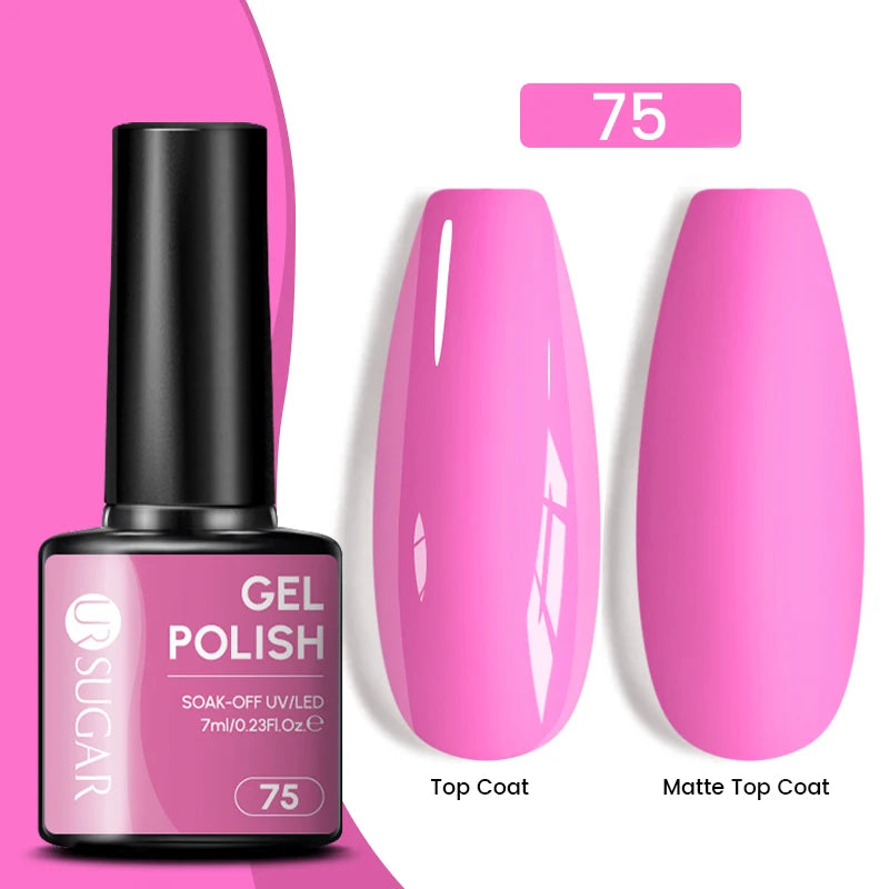 7Ml Champagne Gold Sequins Gel Nail Polish Bright Sparkling Glitter French Semi Permanent Nail Painting UV Gel