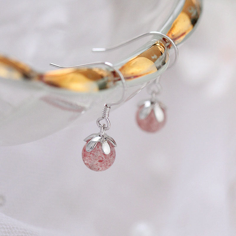 Strawberry Crystal Earrings