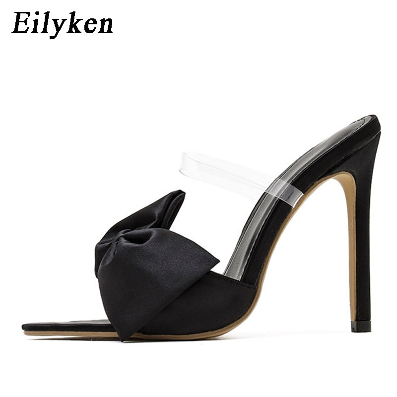 Bow Pointed-Toe Mules