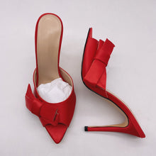 Bow Stiletto Mules