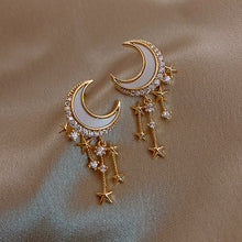 Star & Moon Drop Earrings