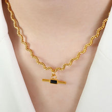 Glass Cone Pendant Necklace