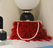 Luxy Moon Feather Clutch