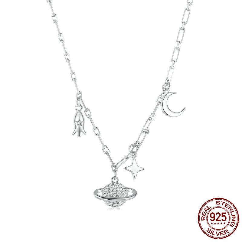 Starry Sky Silver Necklace