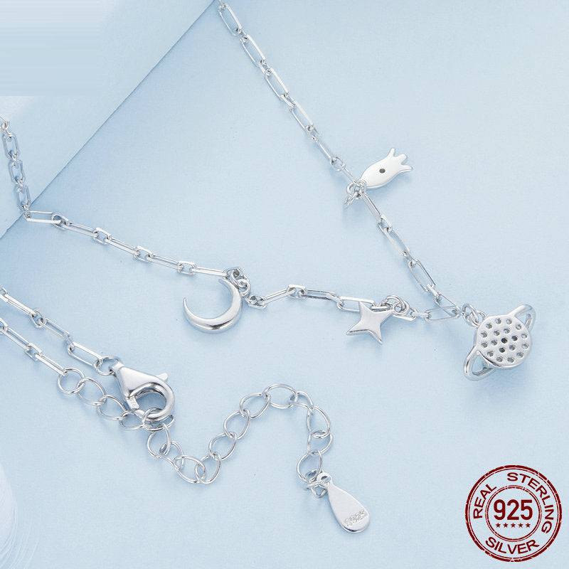 Starry Sky Silver Necklace