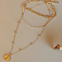 Faux Pearl Layered Necklace