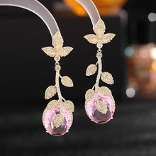 Golden Leaf Drop Earrings