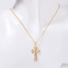 Zircon Cross Necklace