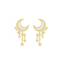 Star & Moon Drop Earrings