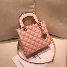 Glossy Quilted Chain Tote