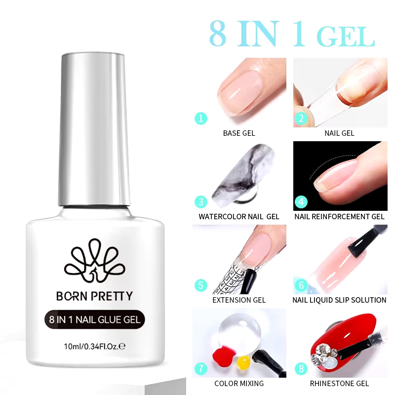 10Ml Jelly Nude Gel Nail Polish 50 Colors Semi Transparent Nail Art Nail Supplies Soak off UV LED Nails Gel Varnish